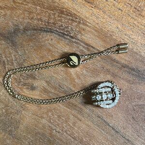 Swarovski crystal with crystal charm Adjustable Bracelet